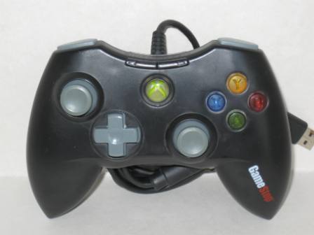 Xbox 360 Gamestop Wired Controller (Black) - Xbox 360 Accessory